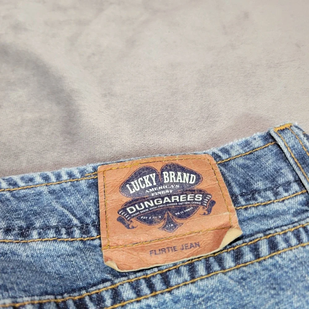 Lucky Brand Flirtie Jean Womens 4/27 Blue Flare Denim‎ Made in USA F21M010